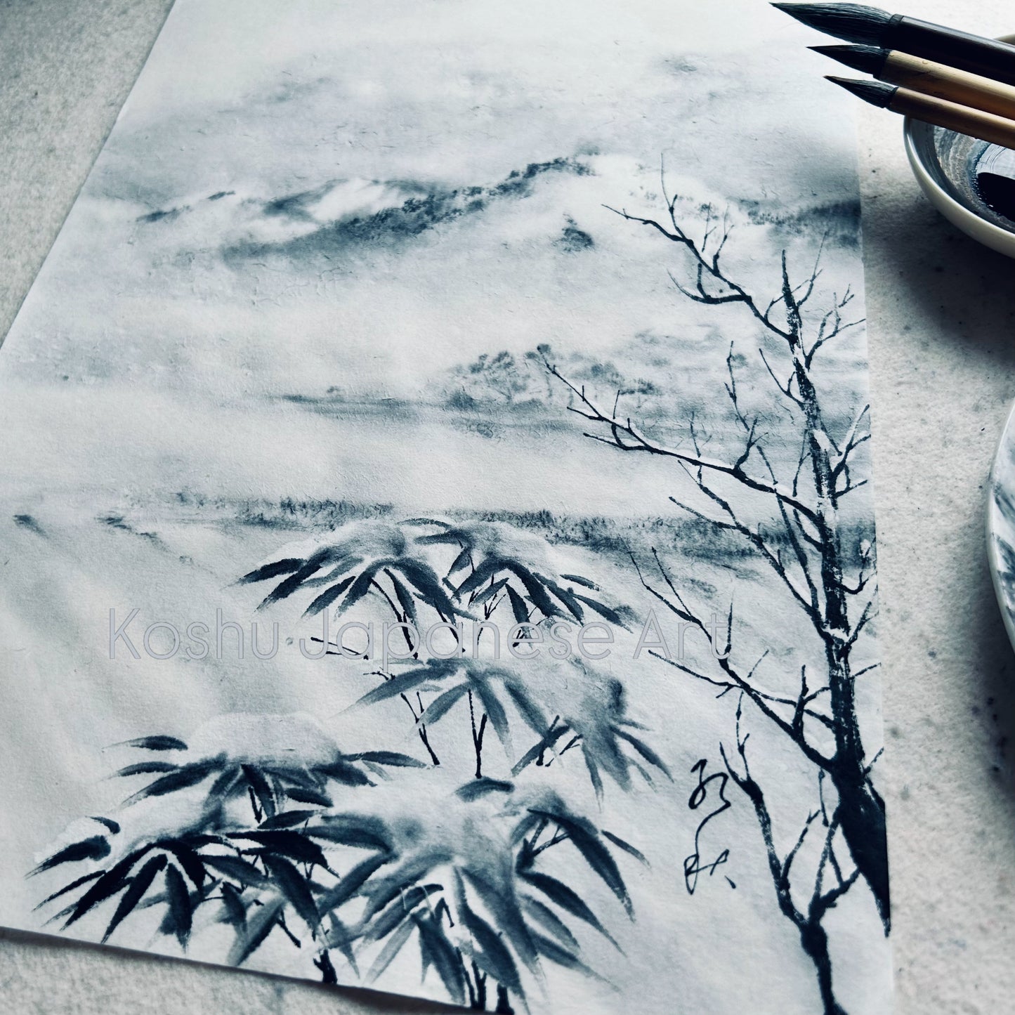 Monthly Workshop - March 2026 "Misty Snowy Mountains"