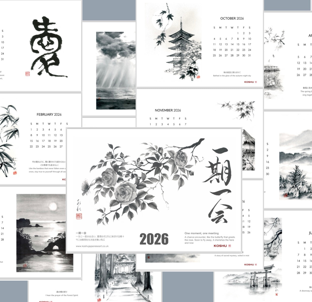 2026 Koshu Desk Calendar