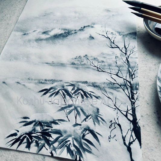Monthly Workshop - March 2026 "Misty Snowy Mountains"