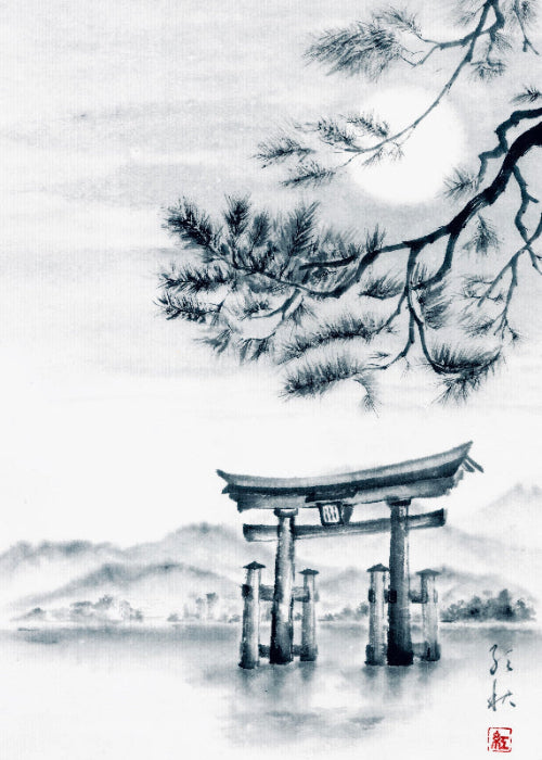 Monthly Workshop -May 2024 "Torii and pine trees"