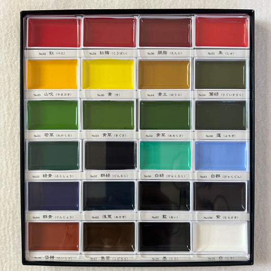 GANSAI PAINT - 24 coloured ink palate