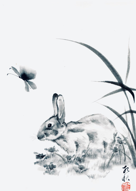 Monthly Workshop - January 2023 "Rabbit with a butterfly"