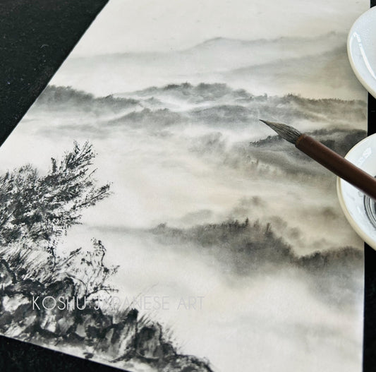 Monthly Workshop - January 2025 (misty mountains)