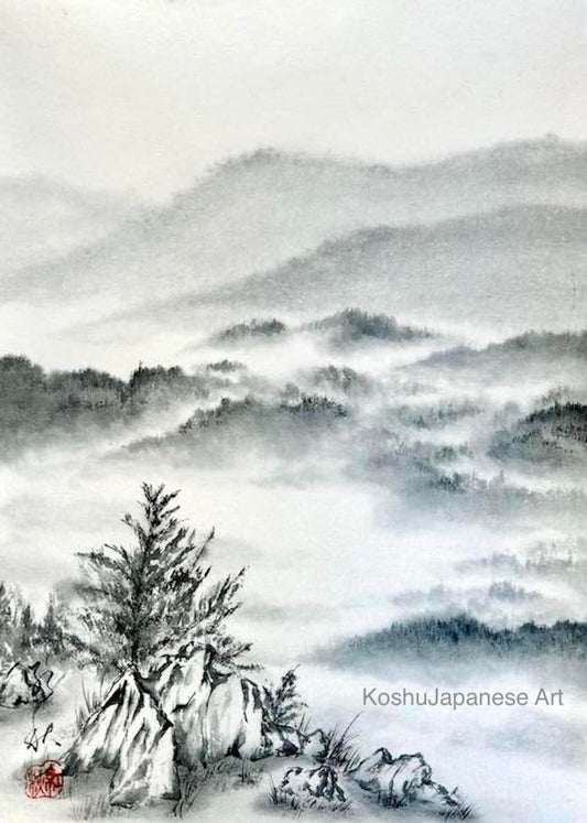 Monthly Workshop - January 2025 (misty mountains)