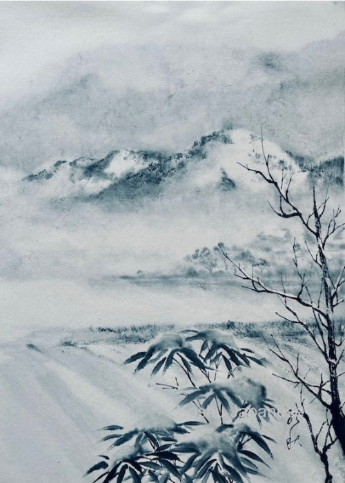 Monthly Workshop - March 2026 "Misty Snowy Mountains"