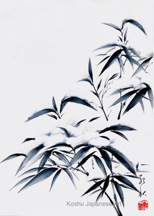 Monthly Workshop - March 2025 (Bamboo in Snowy day)