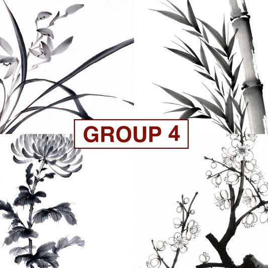 Sumi e training course lessons - group 4